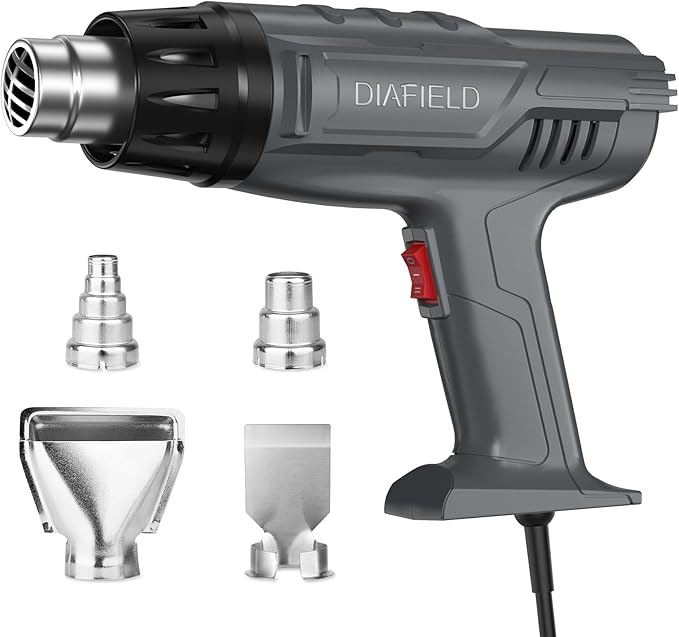 DIAFIELD 1850W Heat Gun, Dual Temperature